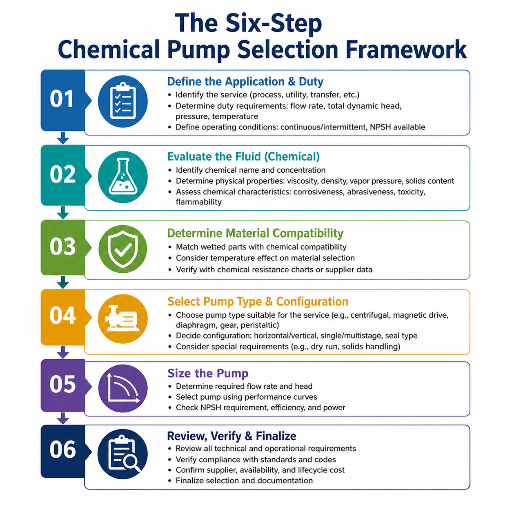 The Six-Step Chemical Pump Selection Framework