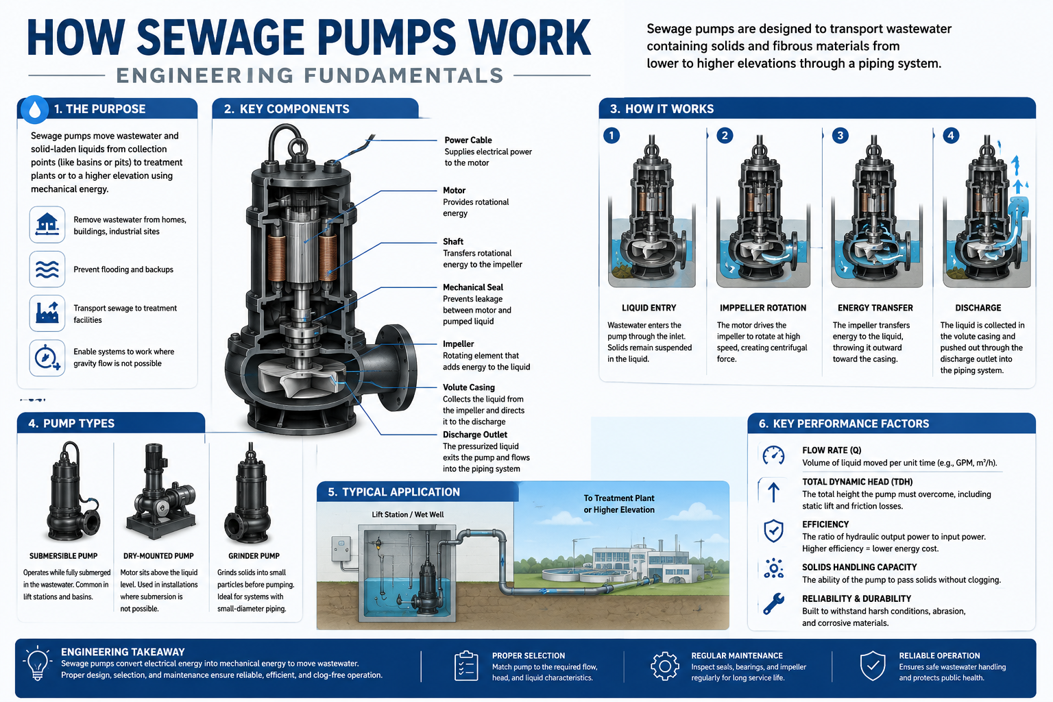 How Sewage Pumps Work — Engineering Fundamentals