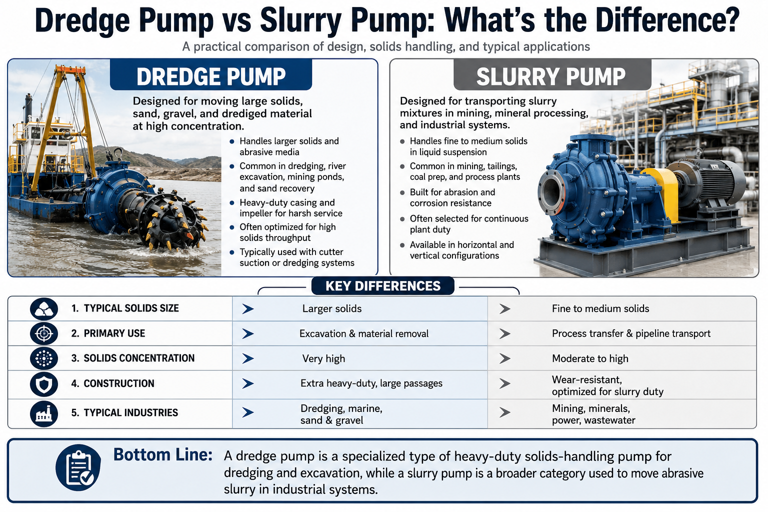 Dredge Pump vs Slurry Pump: What's the Difference?