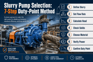 Slurry Pump Selection: 7-Step Duty-Point Method