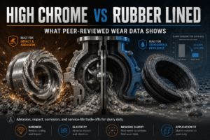 Alto Chrome vs Rubber Lined O que os dados de desgaste revisados por pares mostram