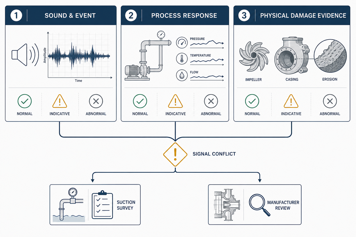 Diagnose cavitation before the impeller pits: The 3-Signal Cavitation Triage — BBP Manufacturing Co., Ltd.