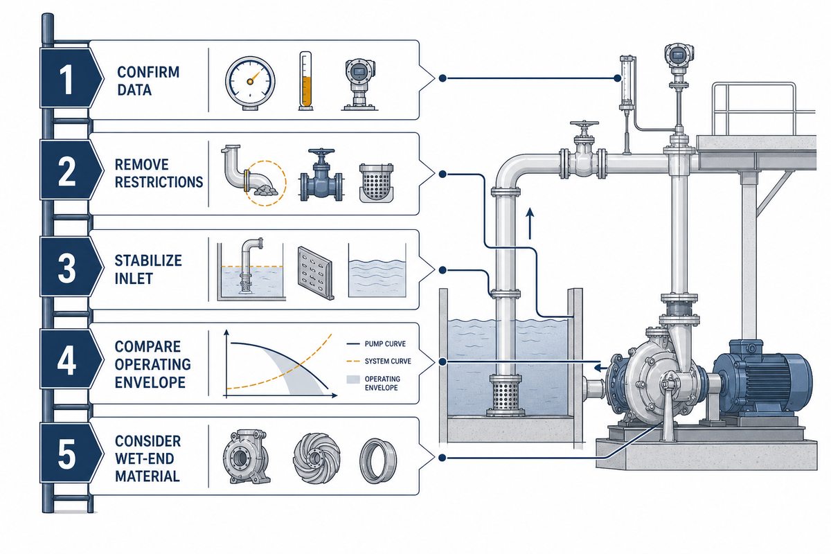 Recover suction-side control before you buy a harder impeller — BBP Manufacturing Co., Ltd.