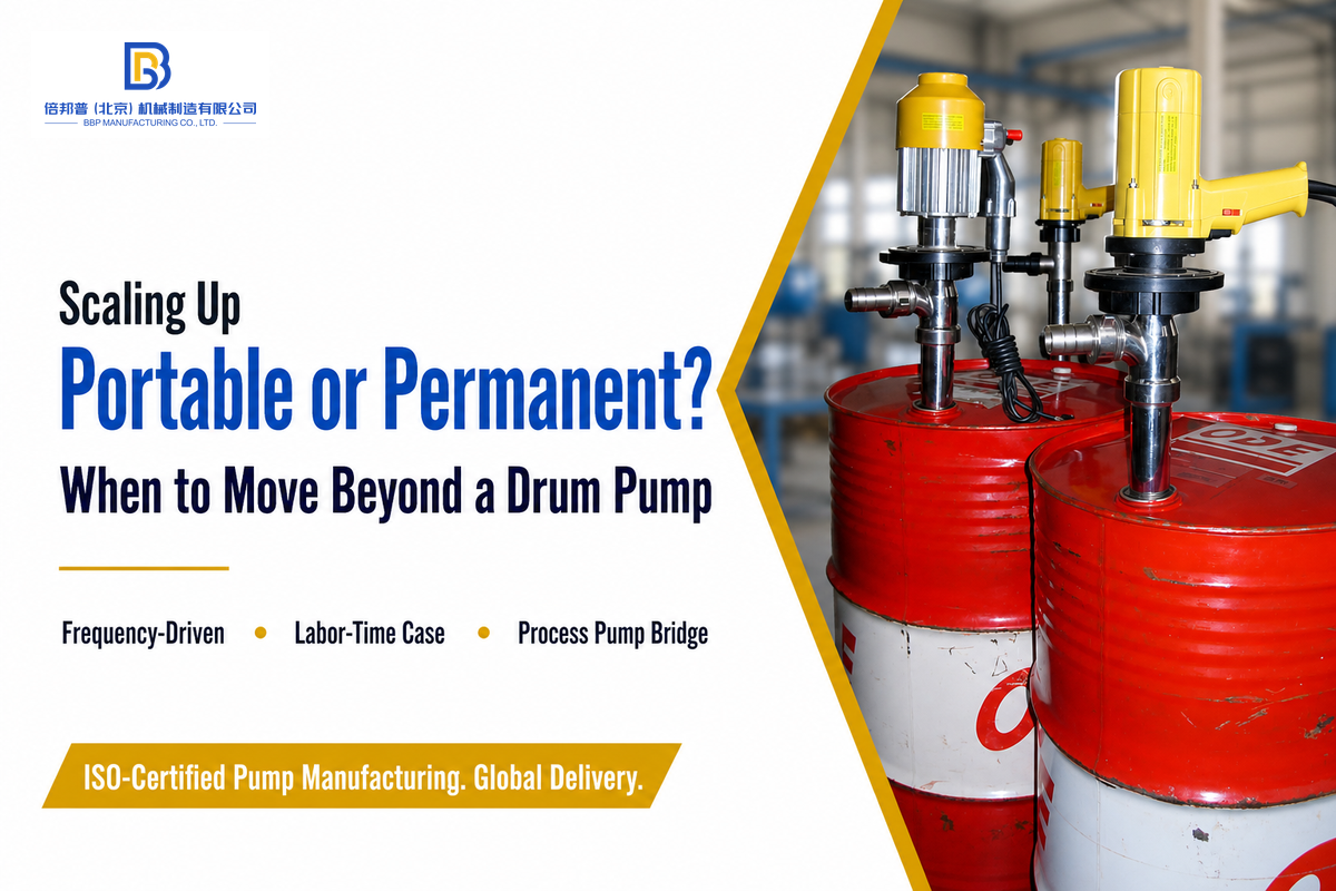 The Portable-to-Permanent Threshold, When to Move Beyond a Drum Pump — Beijing Beibangpu