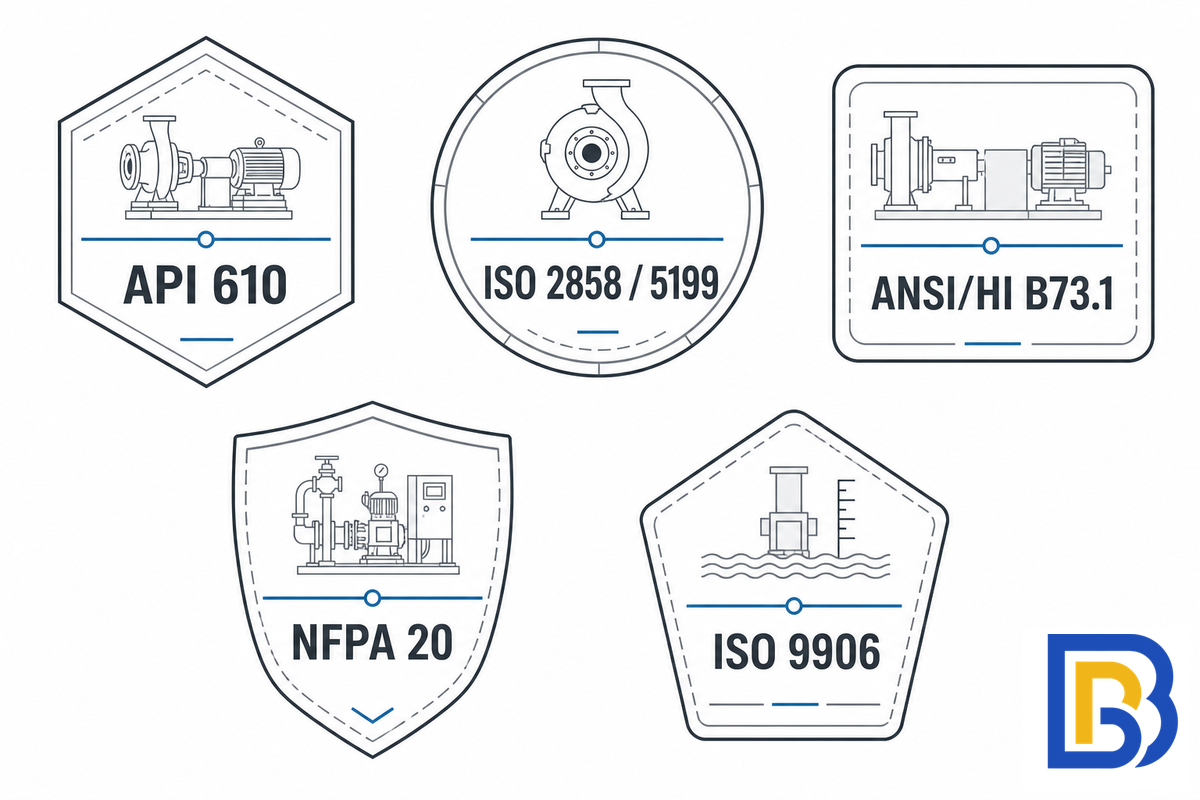 Standards and Certifications to Cite for Each Pump Type — BBP