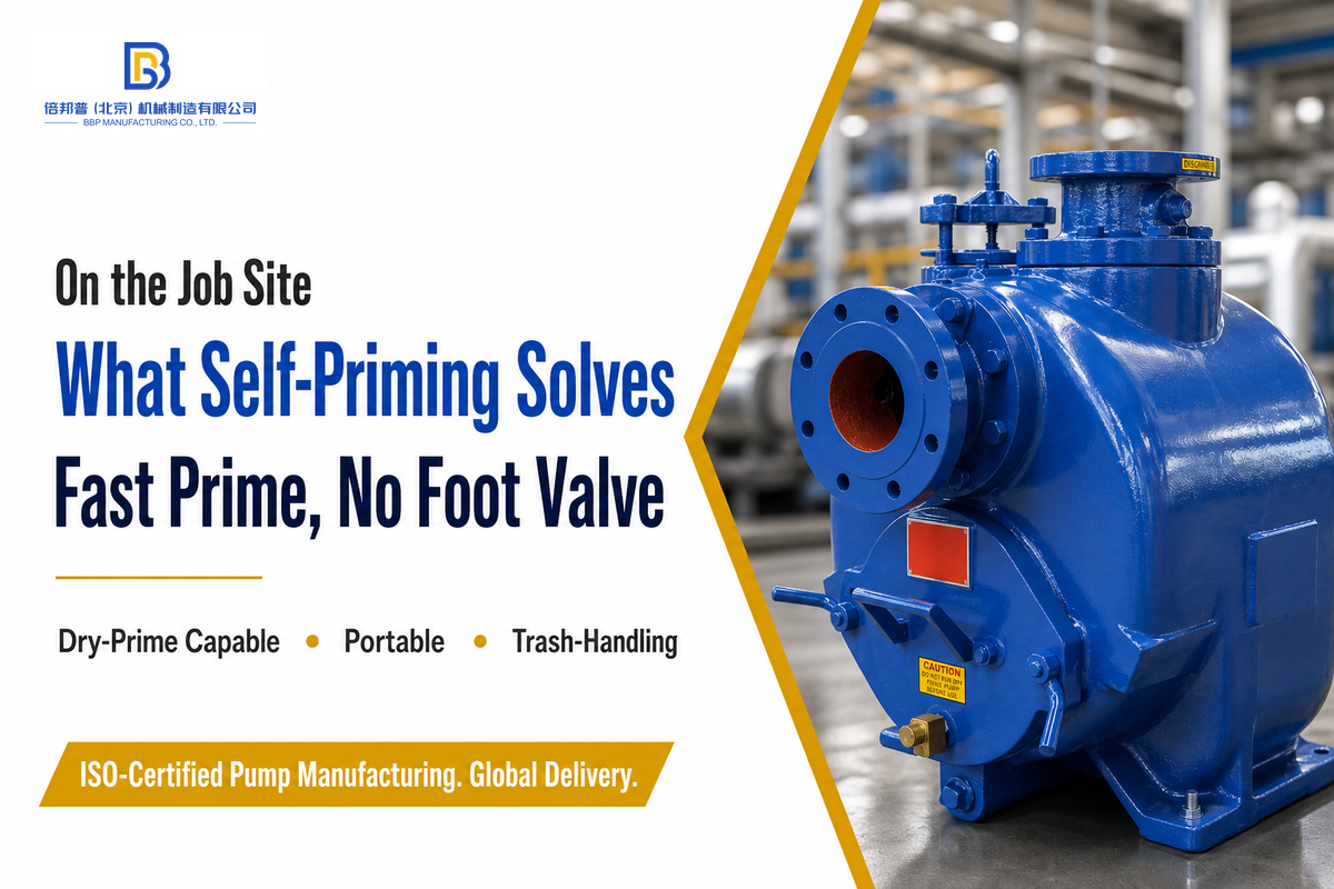 What a Self-Priming Pump Actually Solves on a Job Site — Beijing Beibangpu