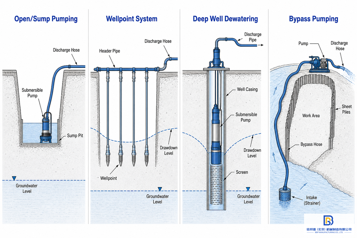 Choosing a Dewatering Method Before You Choose a Pump — Beijing Beibangpu