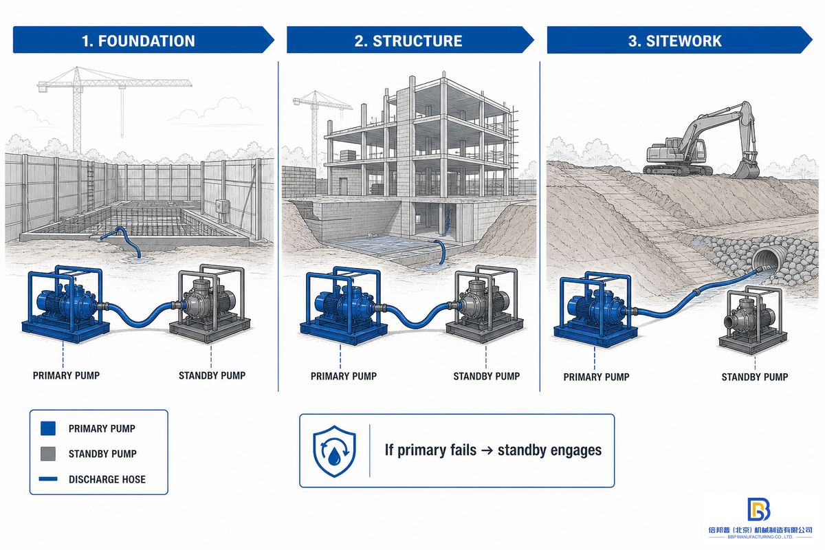 Job-Site Redundancy and Multi-Phase Pump Planning — Beijing Beibangpu