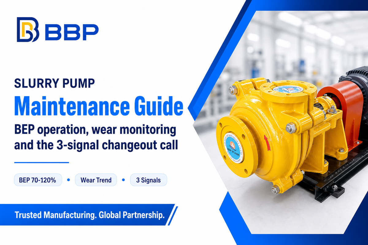 Slurry Pump Maintenance: BEP, Wear & Changeout Guide