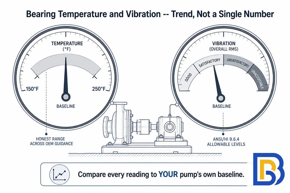 Bearing Temperature, Lubrication and Vibration, Reading the Early-Warning Signals