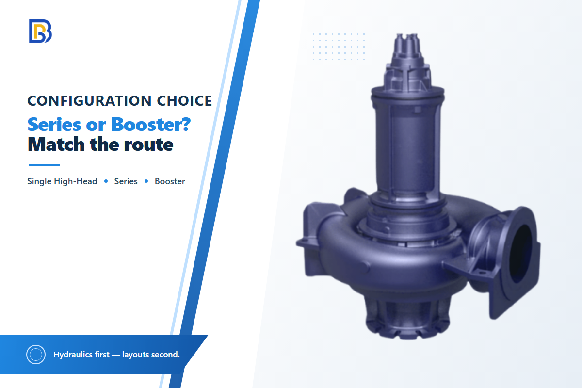 Choose One High-Head Pump, Pumps in Series, or a Booster Station — BBP