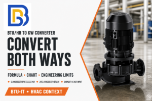 BTU/hr to kW Converter: Formula, Chart & Examples