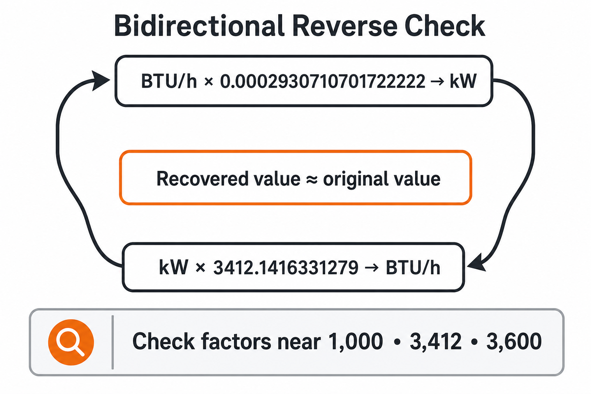 kW to BTU/hr Reverse Conversion — BBP Manufacturing Co., Ltd.
