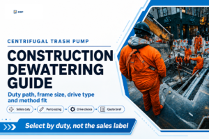 Centrifugal Trash Pump Construction Dewatering Guide