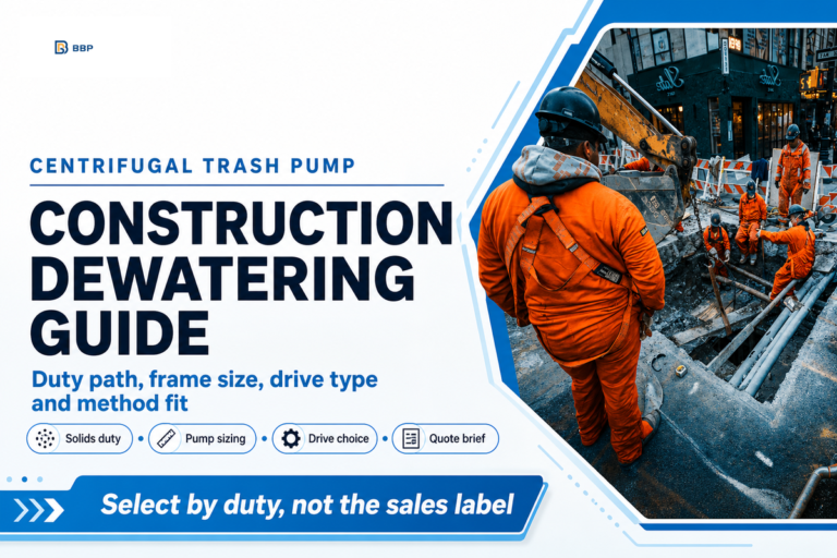 Centrifugal Trash Pump Construction Dewatering Guide