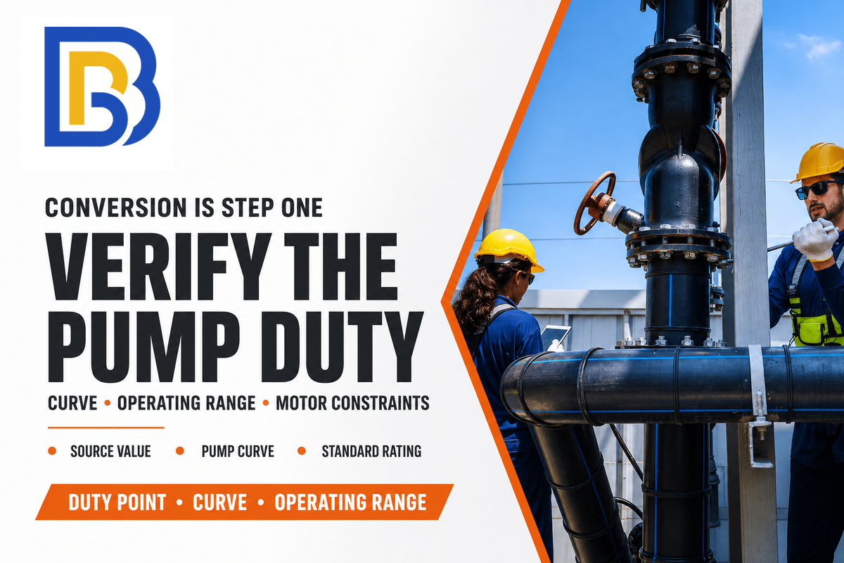 When Not to Use Converted Horsepower to Size a Pump Motor — BBP
