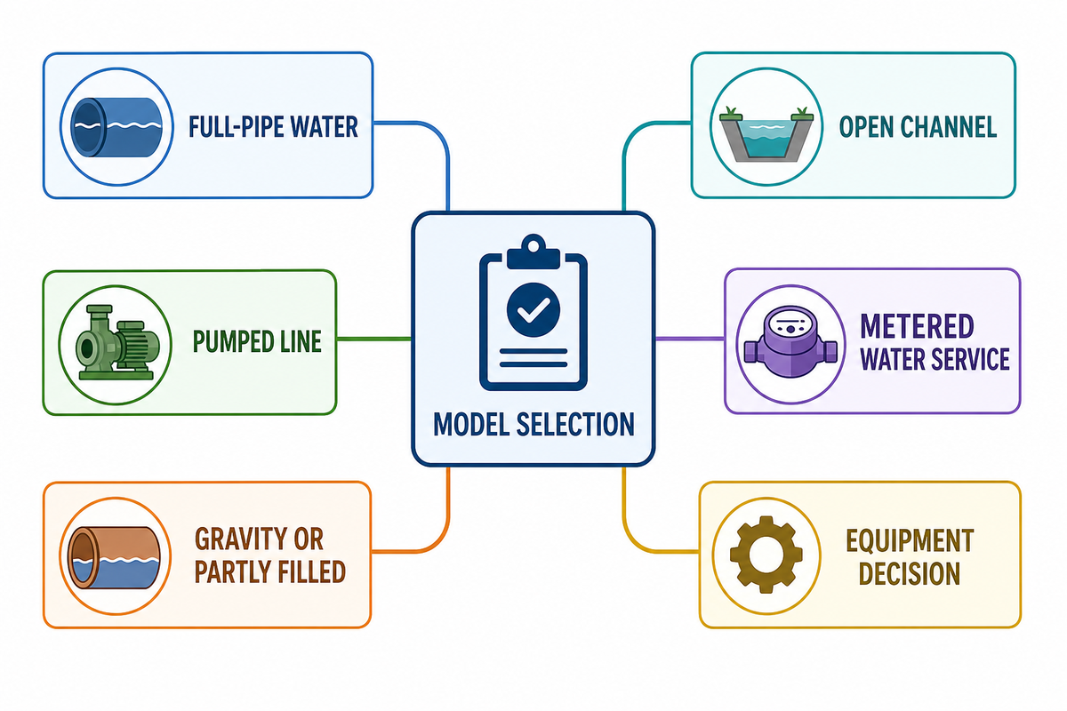 Match the First Check to Pumped, Gravity Flow, and Water Flow Scenarios — BBP