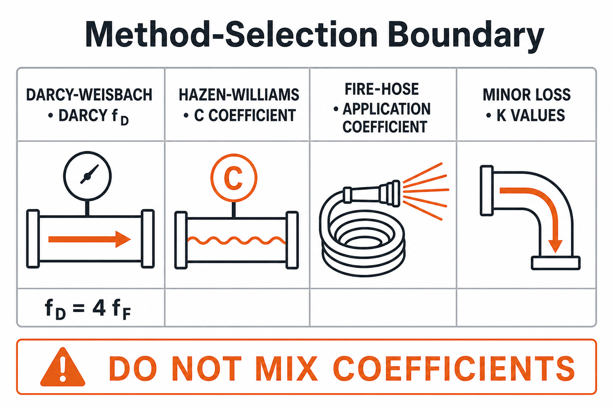 Darcy-Weisbach vs Hazen-Williams and Fire-Hose Methods — BBP Manufacturing Co., Ltd.