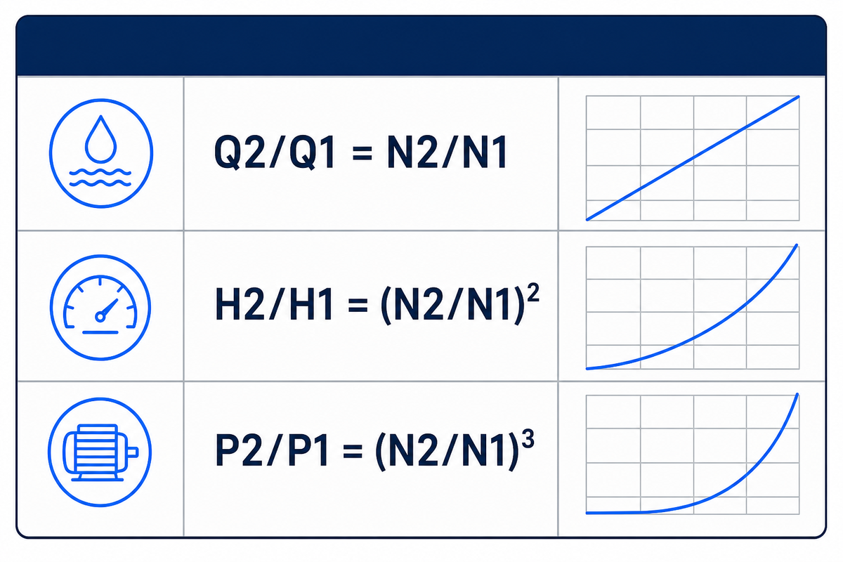 The Three Speed-Change Formulas: Flow, Head, and Power vs. RPM — BBP