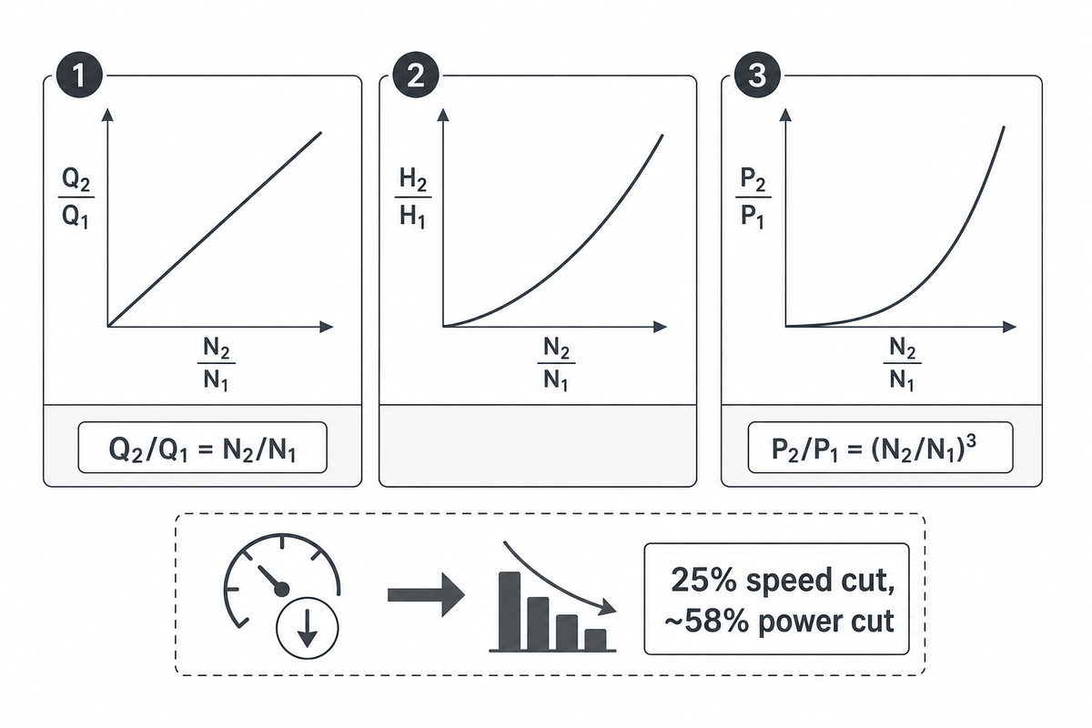 Affinity Laws, How Power Changes When You Change Speed