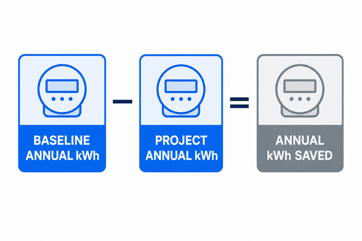 Step-by-step VFD pump energy savings calculation across operating bins