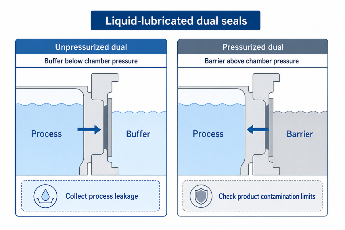 Double Mechanical Seals: Buffer and Barrier Systems Are Different — BBP
