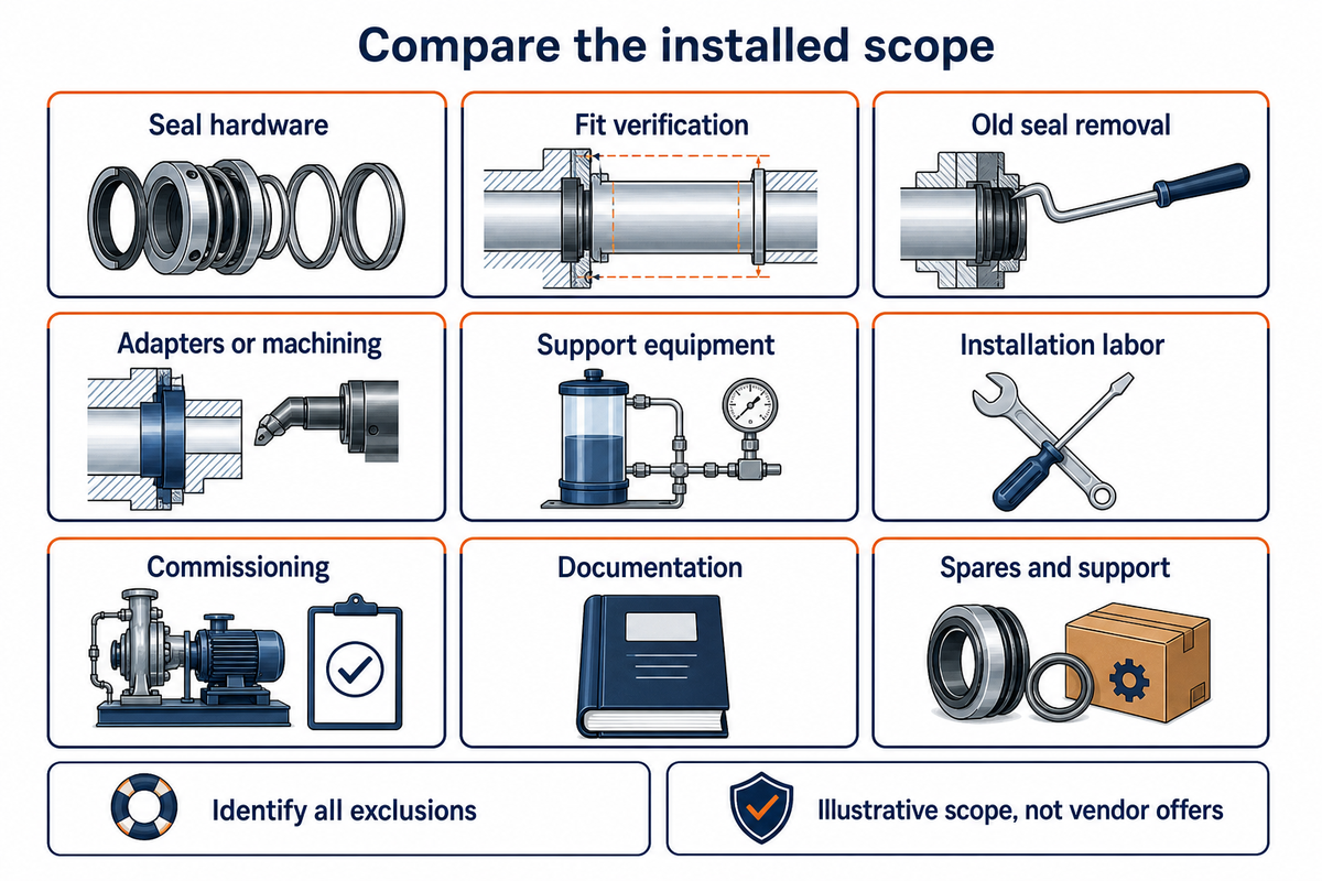 Compare Quotes Before Approving a Seal Change — BBP