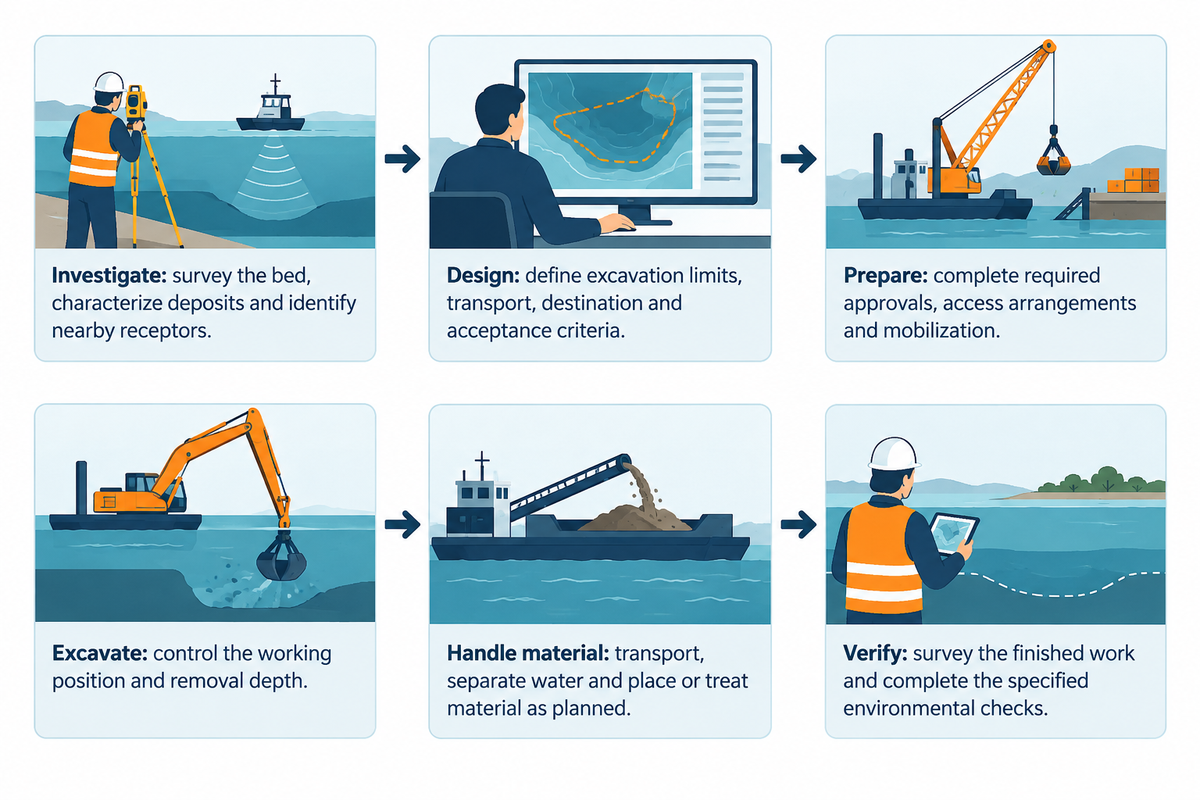 Plan destination and acceptance before removal; verify the finished work against the defined objective.
