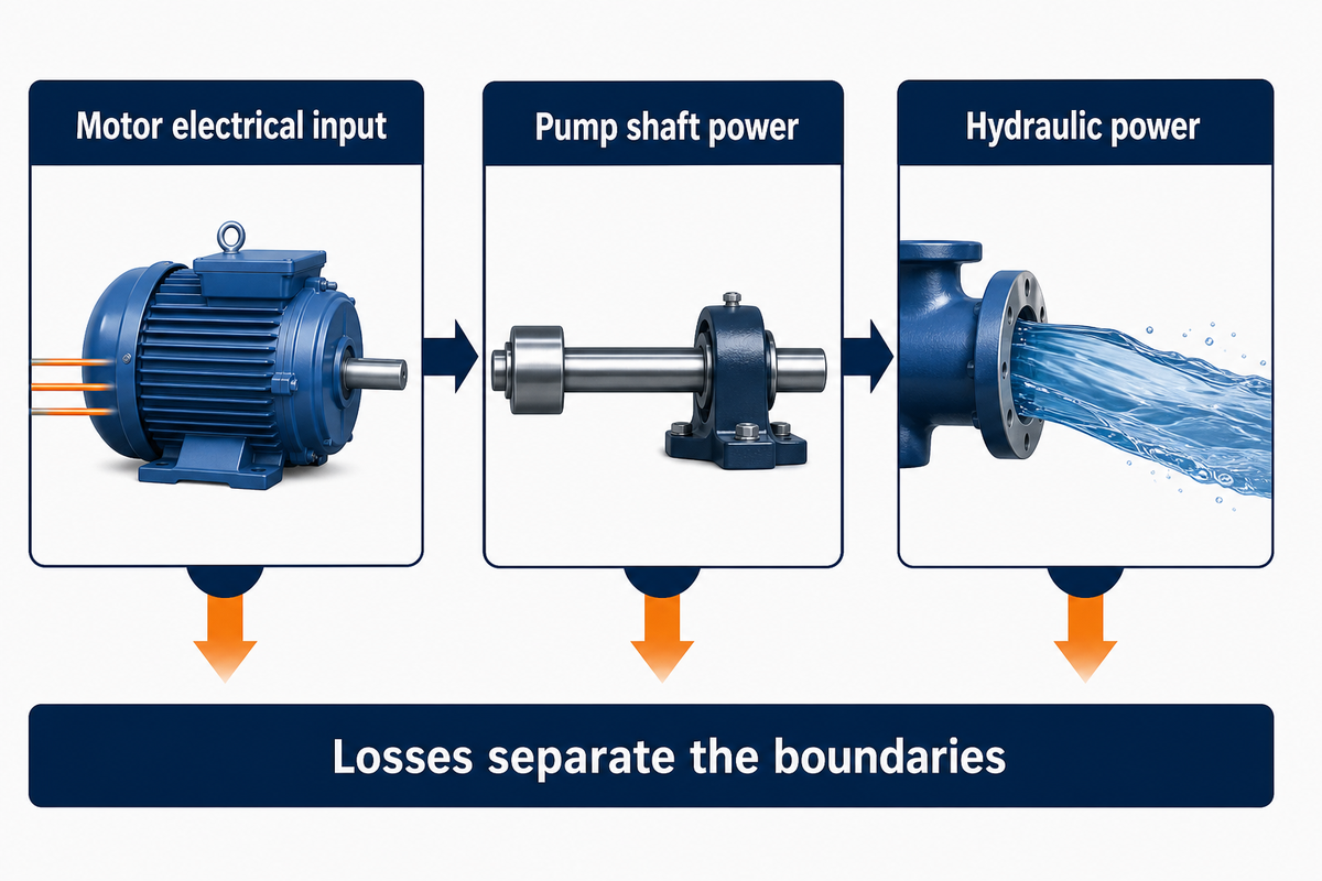 Electrical input, shaft power and hydraulic power are separate boundaries. Oklahoma State and NMSU.