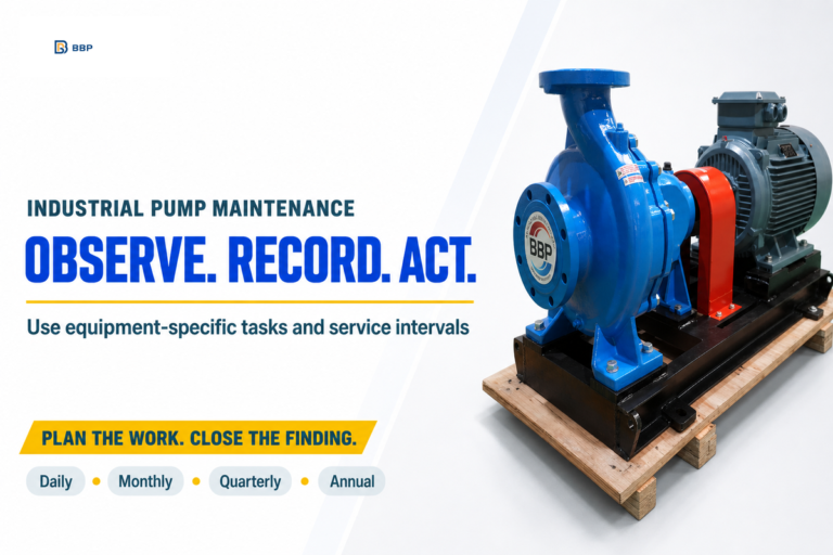 Pump Maintenance Checklist: 4 Service Intervals
